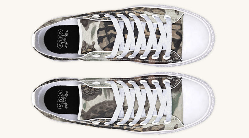 Turtle Time Desaturated Lowtops - Jaded Lament