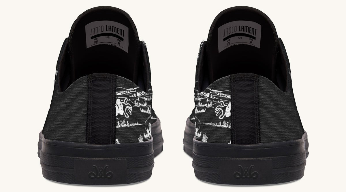 Woz Stork And Scarecrow Lowtops - Jaded Lament