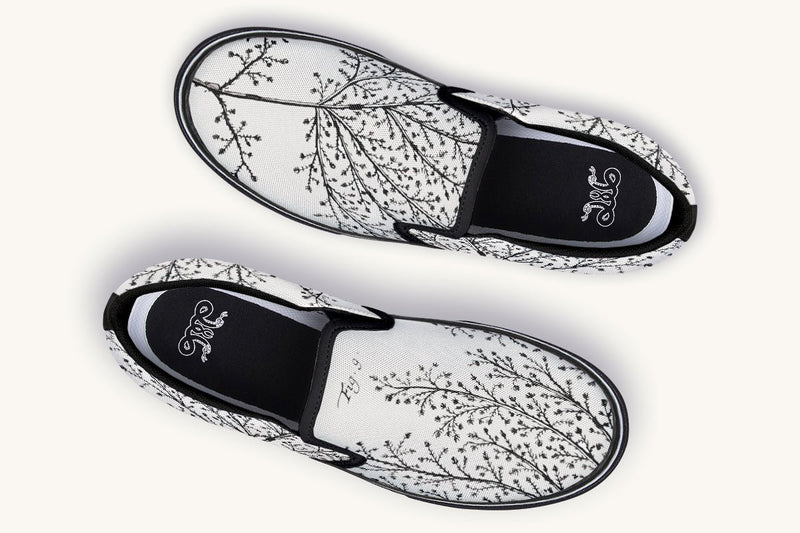 A Delicate Breath Bw Slip On Shoes - Jaded Lament