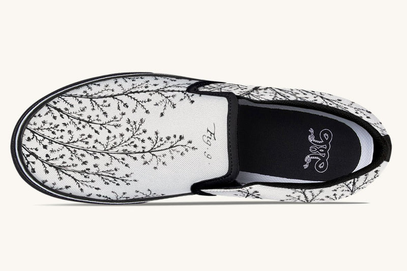 A Delicate Breath Bw Slip On Shoes - Jaded Lament