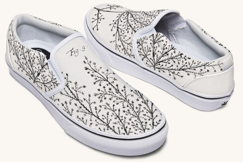 A Delicate Breath Bw Slip On Shoes - Jaded Lament