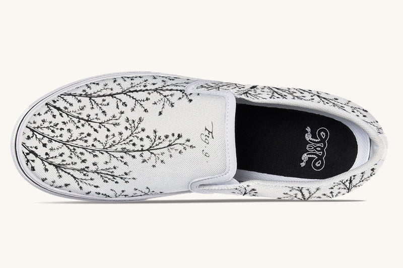 A Delicate Breath Bw Slip On Shoes - Jaded Lament