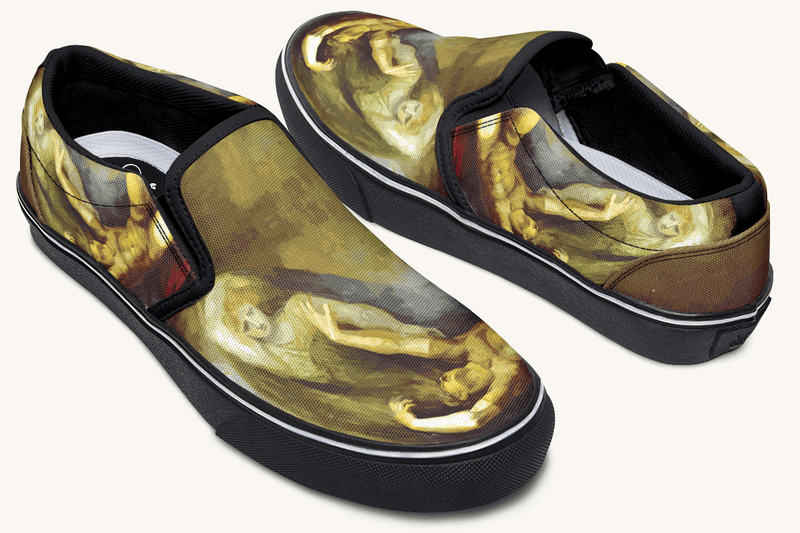 Achilles Weeps for Patroclus Slip On Shoes - Jaded Lament