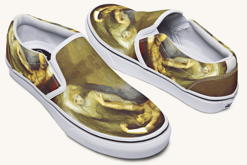 Achilles Weeps for Patroclus Slip On Shoes - Jaded Lament