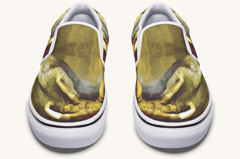 Achilles Weeps for Patroclus Slip On Shoes - Jaded Lament