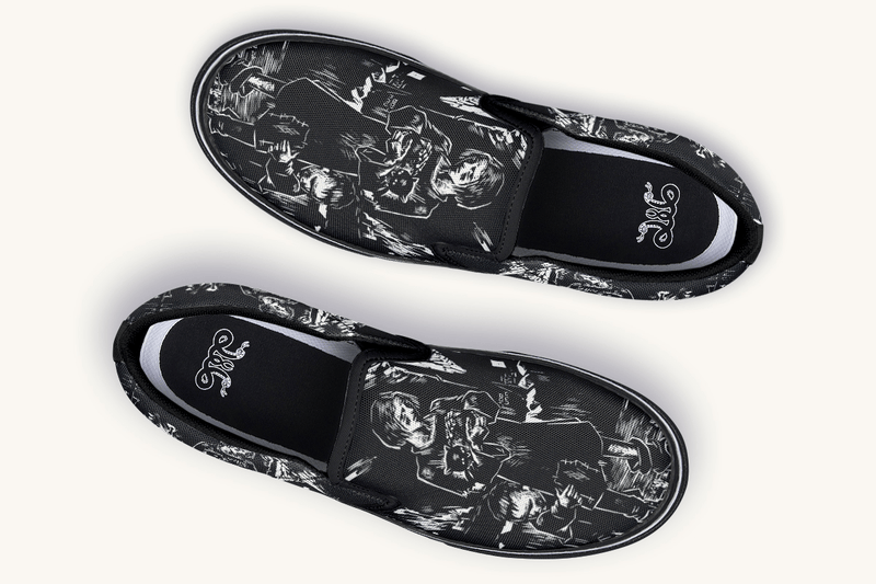 After the Fire Survival Is Defiance Slip On Shoes - Jaded Lament