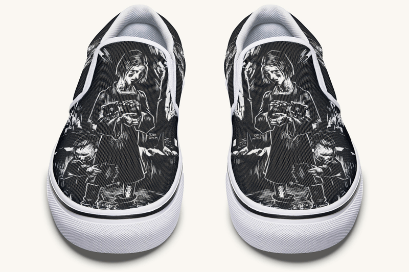 After the Fire Survival Is Defiance Slip On Shoes - Jaded Lament
