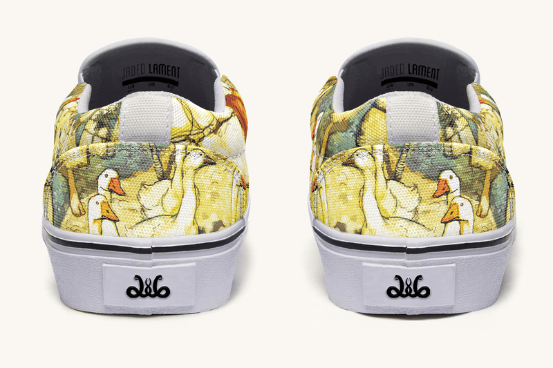 Alas Dear Goose Girl Slip On Shoes - Jaded Lament