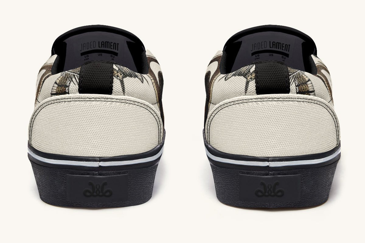 An Arrangement of Frogs and Snakes Slip On Shoes - Jaded Lament