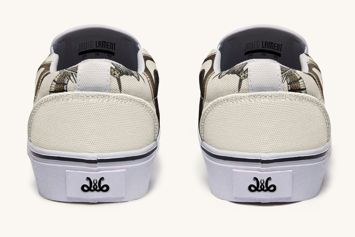 An Arrangement of Frogs and Snakes Slip On Shoes - Jaded Lament