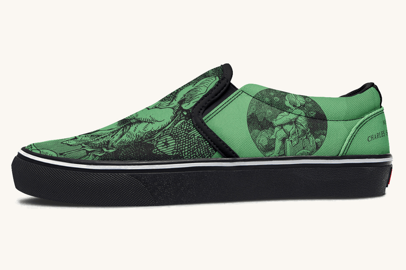 Beneath The Green Silence Slip On Shoes - Jaded Lament