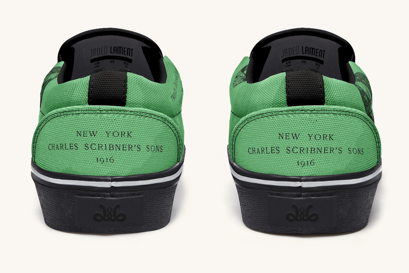 Beneath The Green Silence Slip On Shoes - Jaded Lament