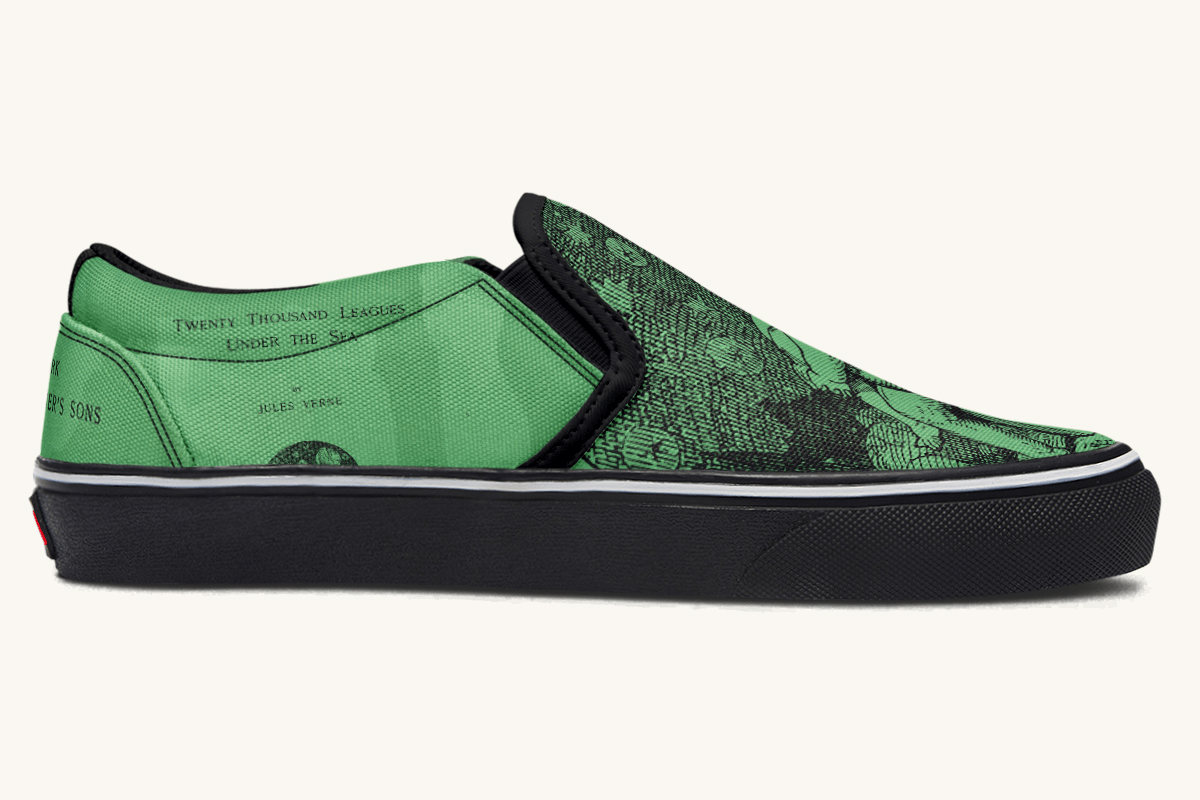 Beneath The Green Silence Slip On Shoes - Jaded Lament