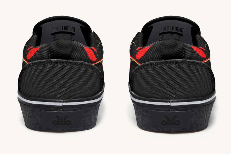 Bleeding Rose Slip On Shoes - Jaded Lament
