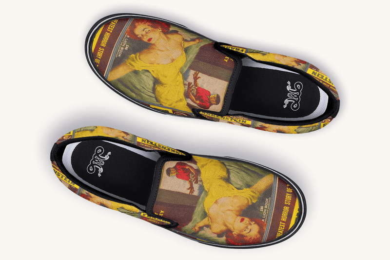 Bride of Lightning – Frankenstein Remade Slip On Shoes - Jaded Lament