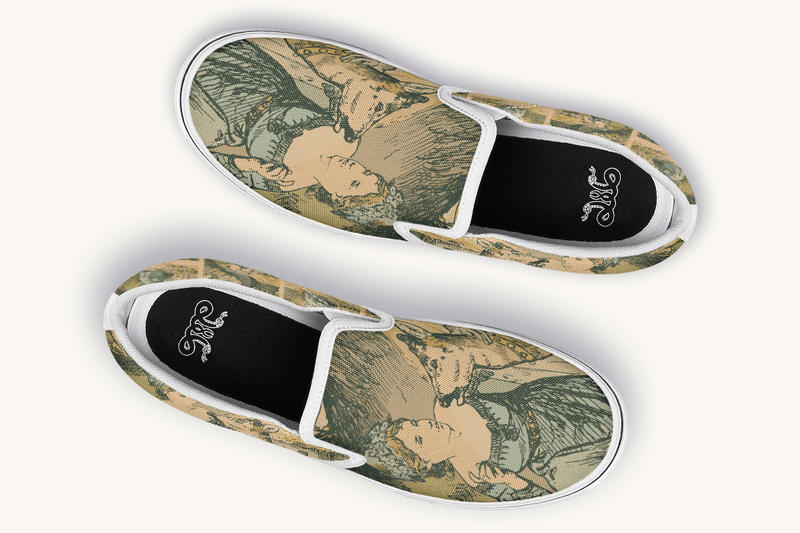 Brother Drank from The Wrong Stream Slip On Shoes - Jaded Lament