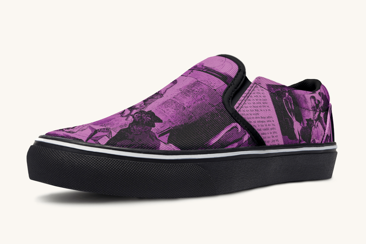 Brother of Fire And Folly Slip On Shoes - Jaded Lament