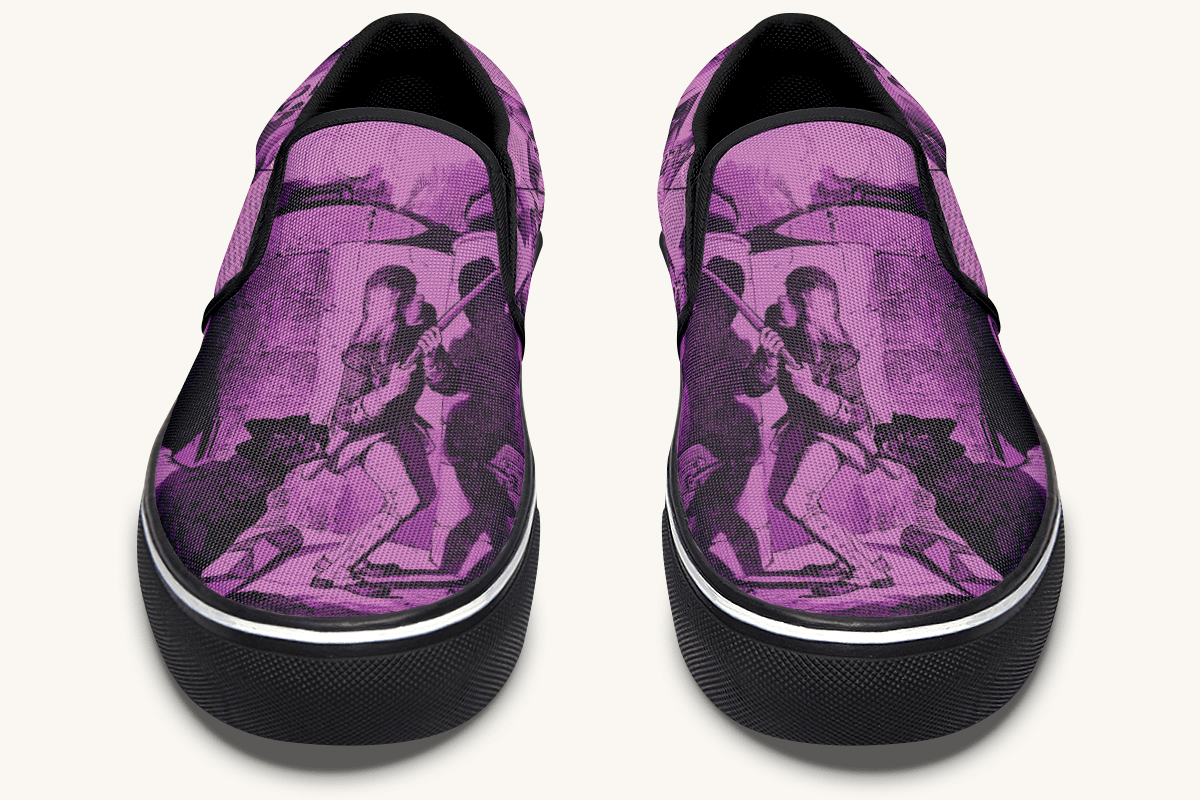Brother of Fire And Folly Slip On Shoes - Jaded Lament