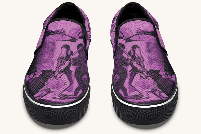 Brother of Fire And Folly Slip On Shoes - Jaded Lament