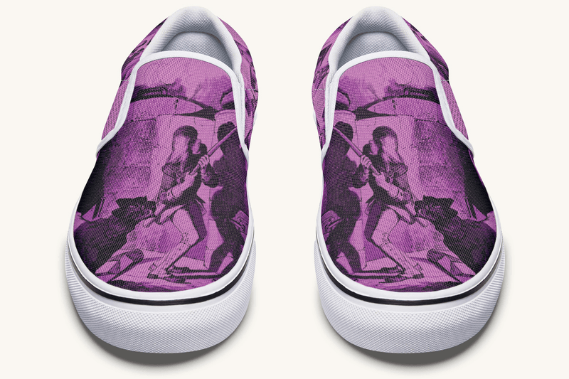 Brother of Fire And Folly Slip On Shoes - Jaded Lament