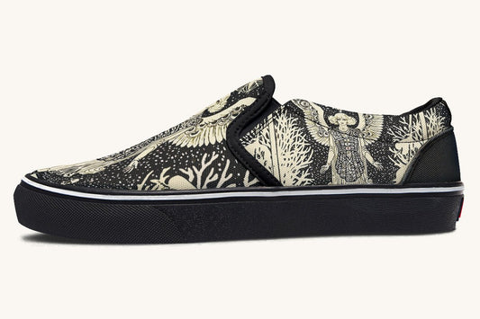 Call Upon the Star Cream Slip On Shoes - Jaded Lament