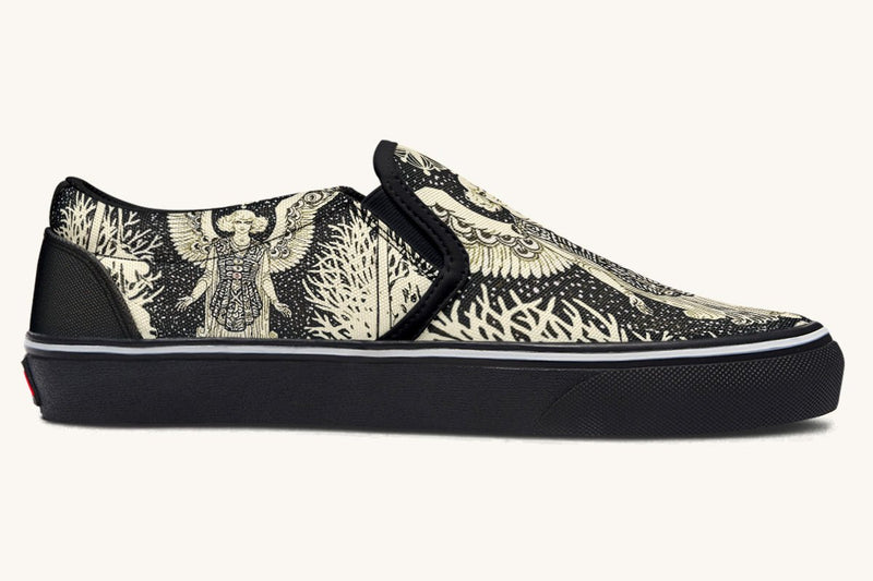 Call Upon the Star Cream Slip On Shoes - Jaded Lament