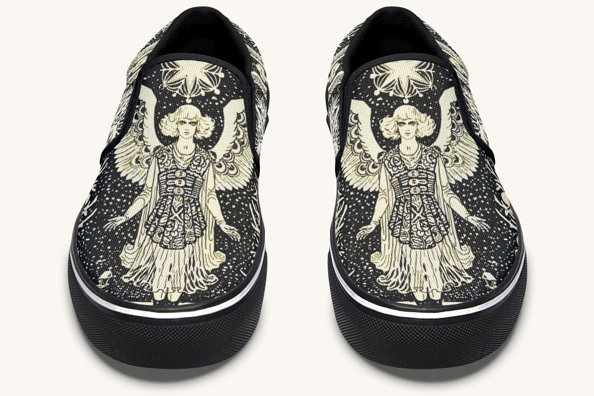 Call Upon the Star Cream Slip On Shoes - Jaded Lament