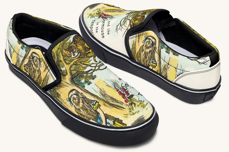Cheshire Knows Slip On Shoes - Jaded Lament