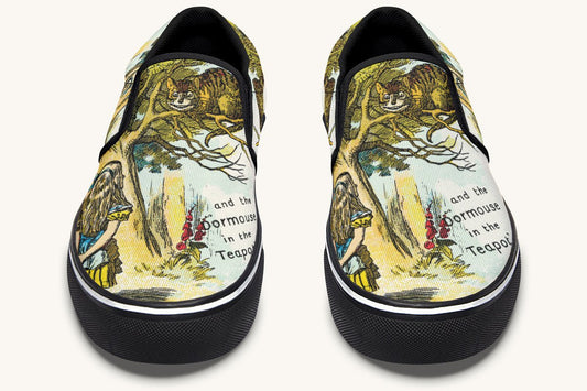 Cheshire Knows Slip On Shoes - Jaded Lament