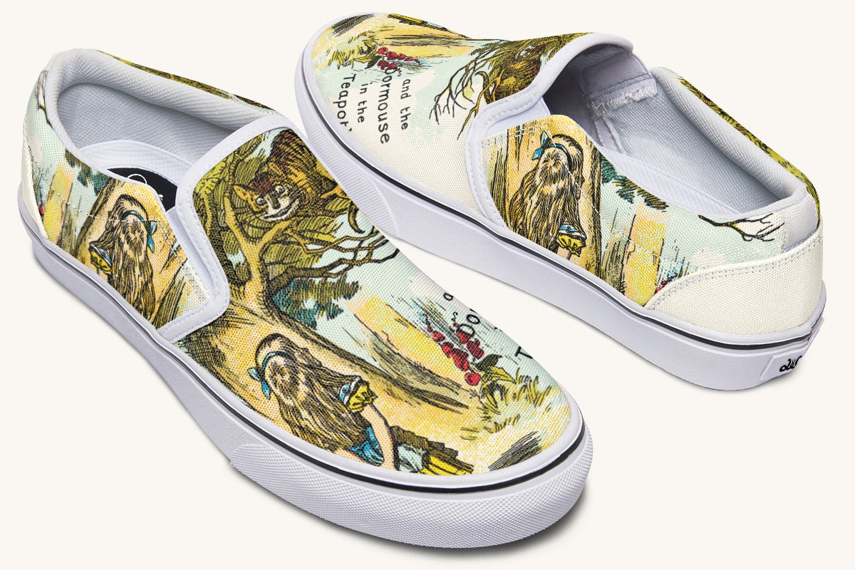 Cheshire Knows Slip On Shoes - Jaded Lament
