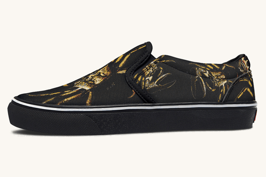 Crawl The Sea Of Stars Black Slip On Shoes - Jaded Lament