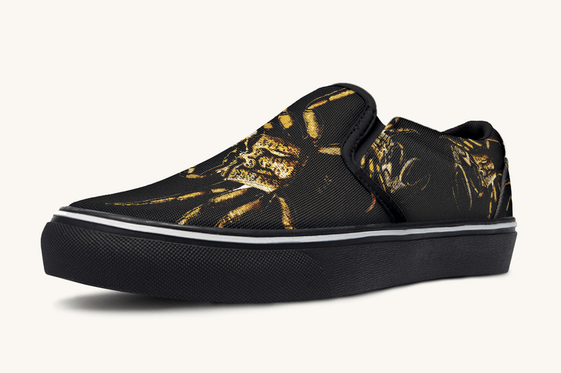 Crawl The Sea Of Stars Black Slip On Shoes - Jaded Lament