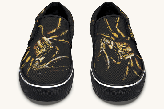 Crawl The Sea Of Stars Black Slip On Shoes - Jaded Lament