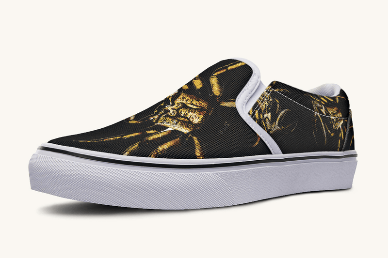 Crawl The Sea Of Stars Black Slip On Shoes - Jaded Lament