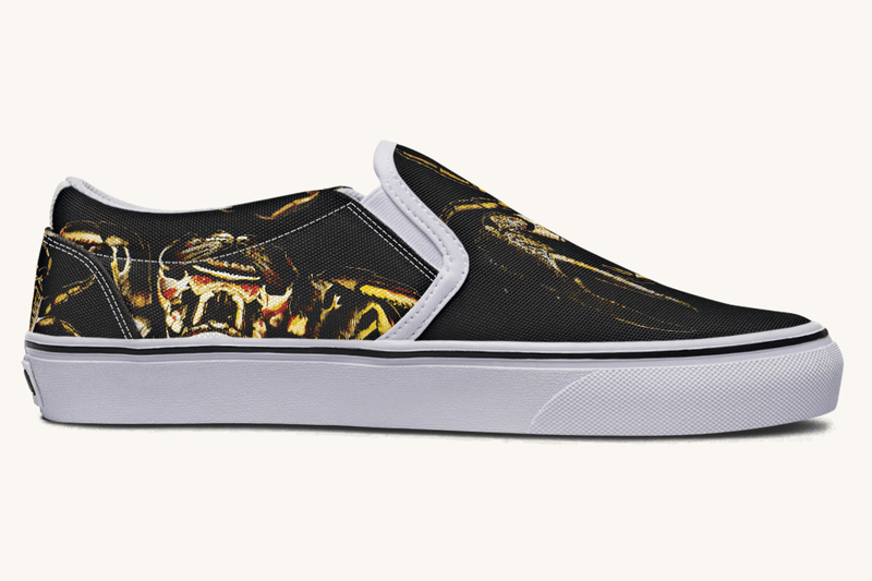 Crawl The Sea Of Stars Black Slip On Shoes - Jaded Lament