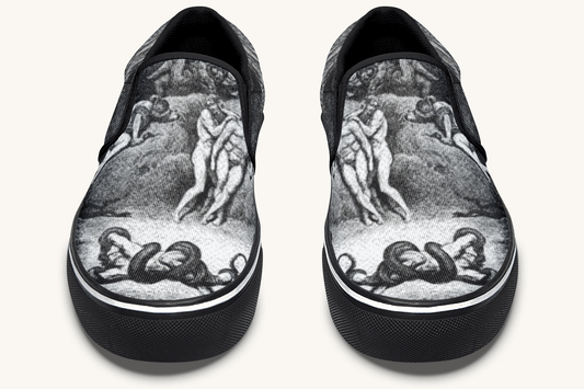 Taken and Twisted Slip On Shoes - Jaded Lament