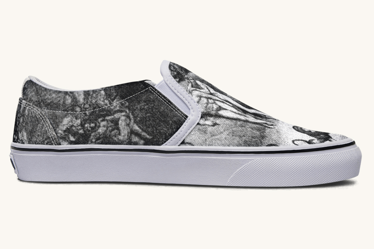 Taken and Twisted Slip On Shoes - Jaded Lament
