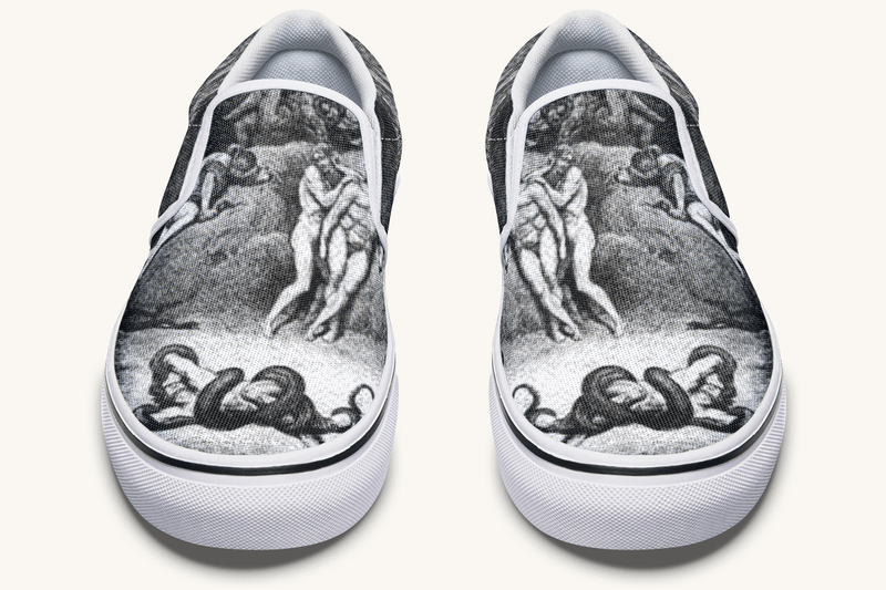 Taken and Twisted Slip On Shoes - Jaded Lament