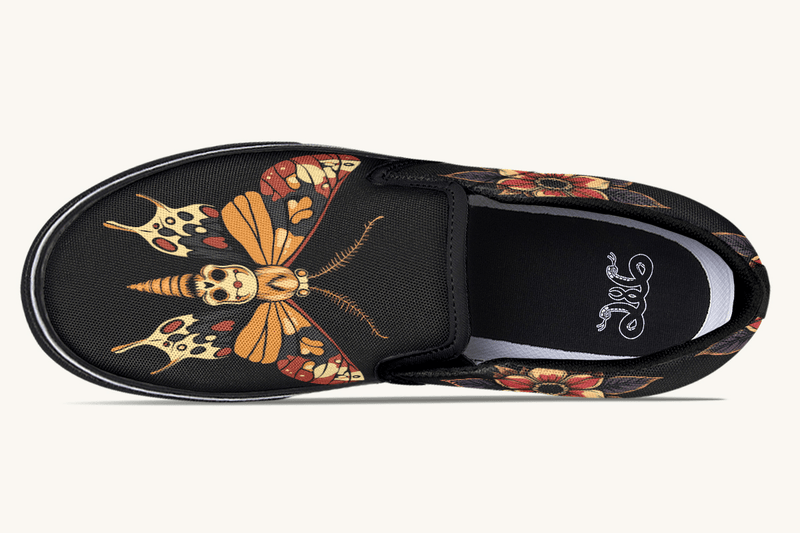 Deathmoth Slip On Shoes - Jaded Lament