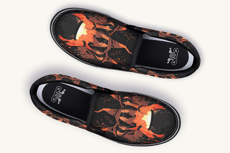 Double Double Toil And Trouble Slip On Shoes - Jaded Lament