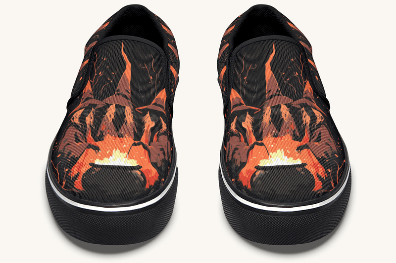 Double Double Toil And Trouble Slip On Shoes - Jaded Lament