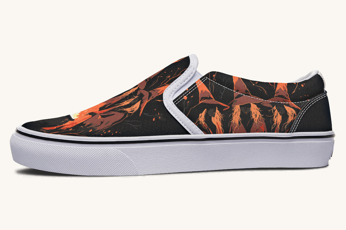 Double Double Toil And Trouble Slip On Shoes - Jaded Lament