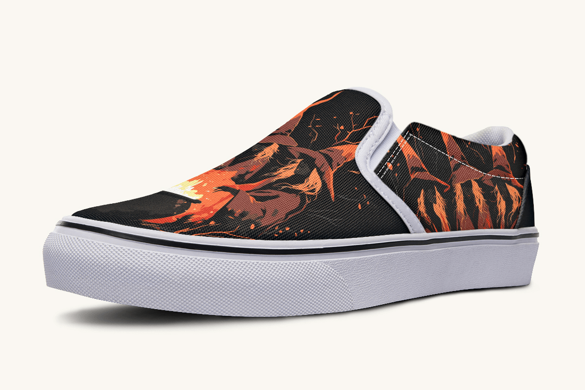 Double Double Toil And Trouble Slip On Shoes - Jaded Lament