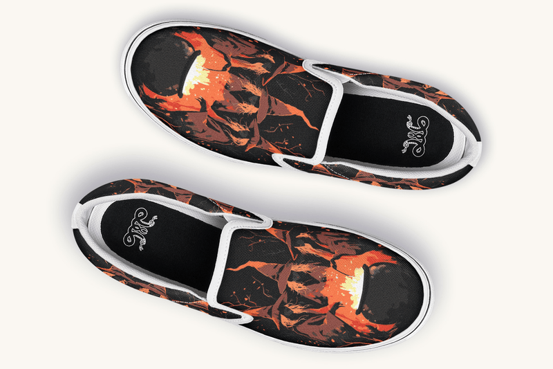 Double Double Toil And Trouble Slip On Shoes - Jaded Lament