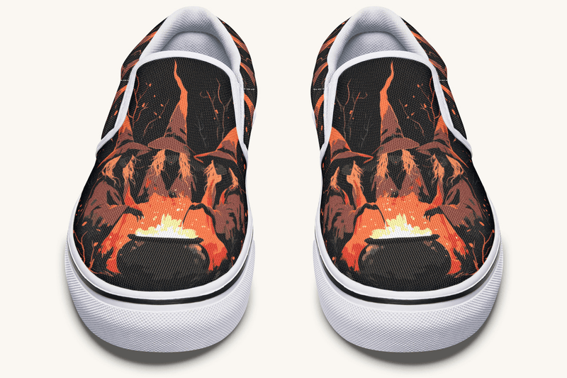 Double Double Toil And Trouble Slip On Shoes - Jaded Lament