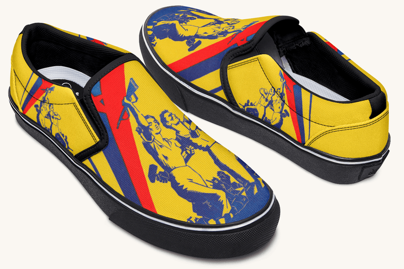 From the Ground We Rise Slip On Shoes - Jaded Lament