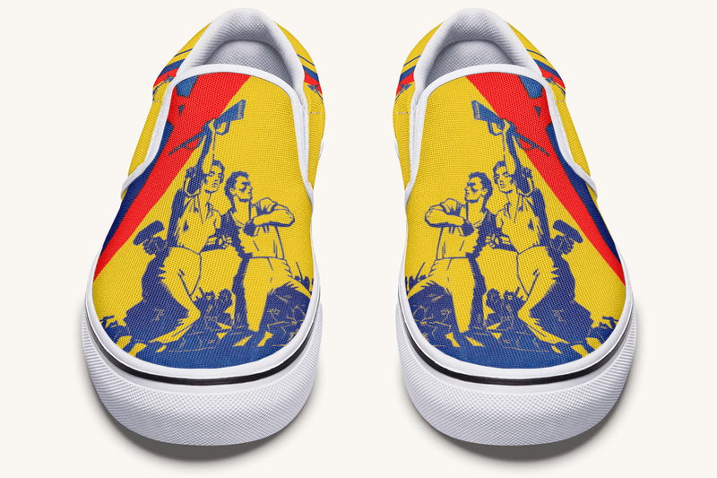From the Ground We Rise Slip On Shoes - Jaded Lament