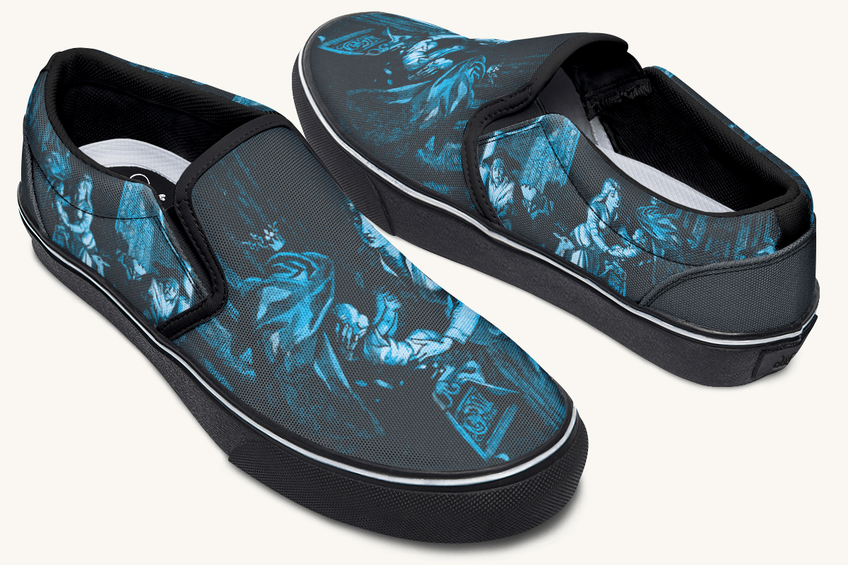 He Never Forgot Her Voice Slip On Shoes - Jaded Lament