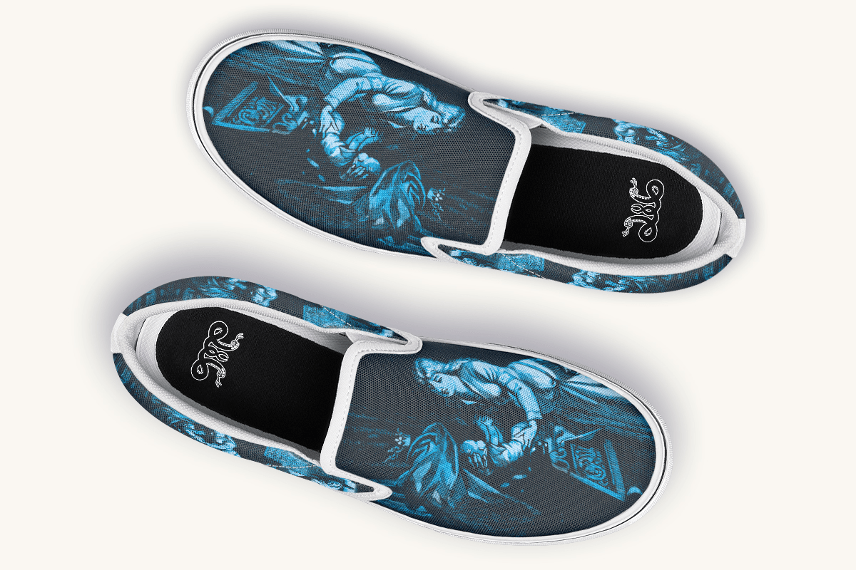 He Never Forgot Her Voice Slip On Shoes - Jaded Lament