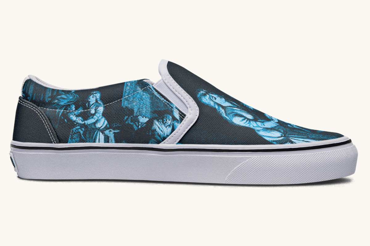 He Never Forgot Her Voice Slip On Shoes - Jaded Lament